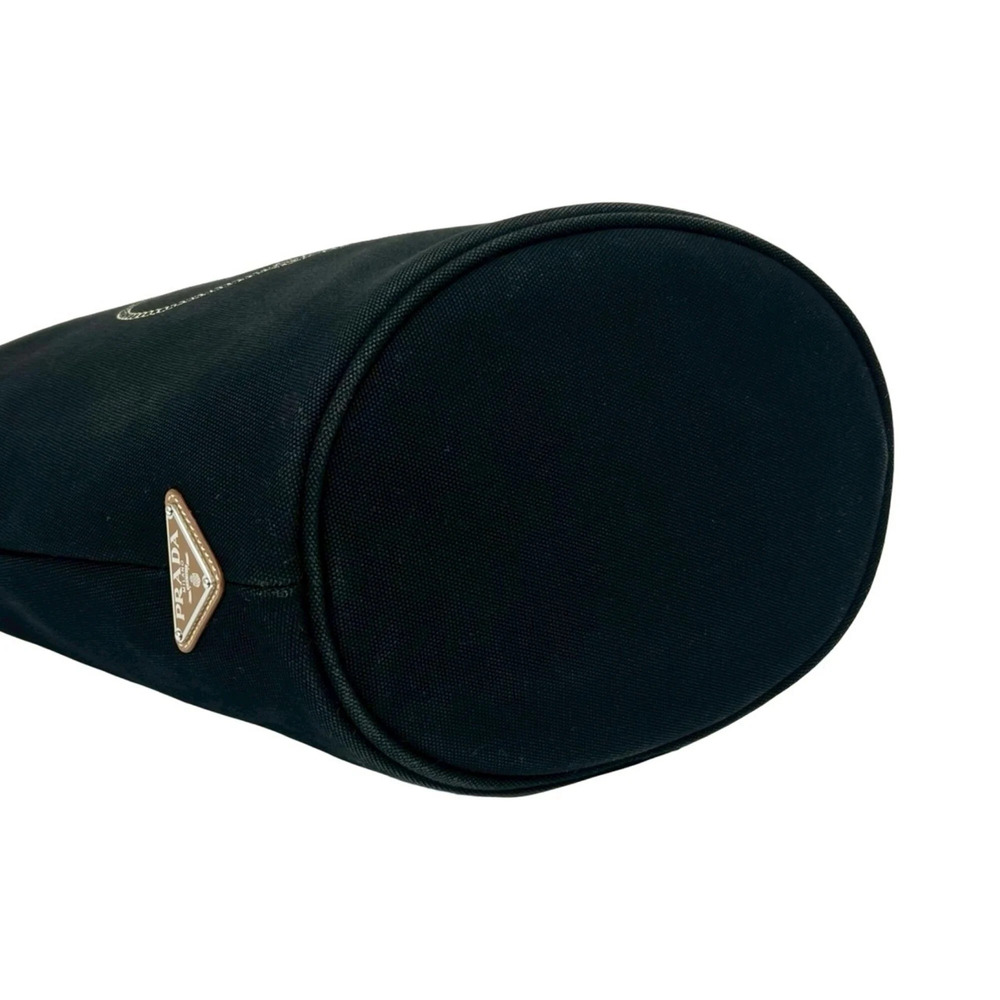 PRADA Black Canvas Shoulder Bag - Picture 7 of 10